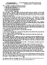Đề thi chọn học sinh giỏi môn Hóa học Lớp 11 lần 3 - Năm học 2016-2017 - Trường THPT Nghi Lộc 5 (Có đáp án)